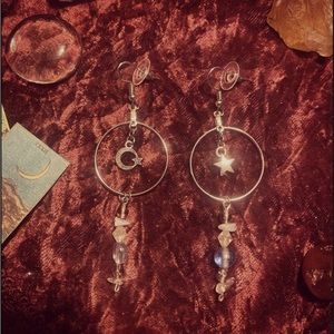 ✨🌜Moon & Star Earrings 💫✨
